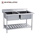 Preço barato Kitchen Stainless Steel 201/304 pia de cozinha pequena
